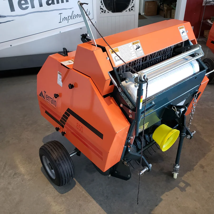Terrain Implements Mini Round Baler - Net Wrap