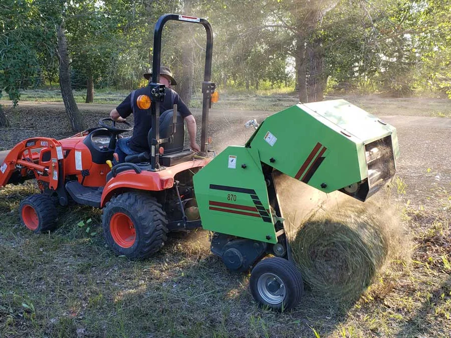 Terrain Implements Mini Round Baler - Twine